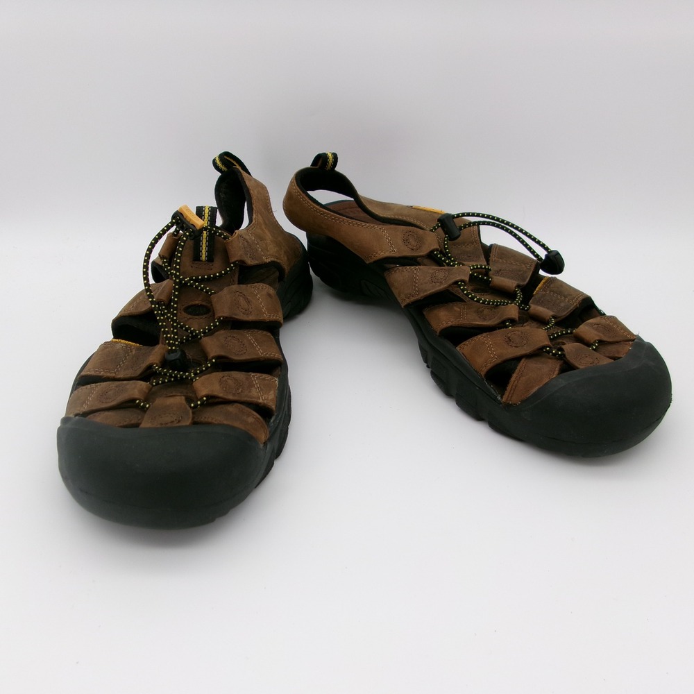 Keen Newport H2 Mens Brown Leather Waterproof Hiking Sandals Size 13 1001870
